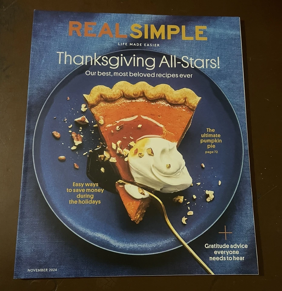 Real Simple VG Magazine Life Made Easier November 2024 Thanksgiving All-Stars! - Image 1 of 1