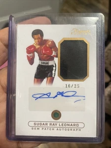Sugar Ray Leonard 2024 Keepsake Edition Gem Relic Auto # 403 Jumbo Jersey /25 - Picture 1 of 11