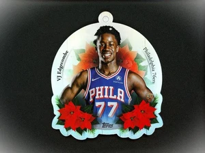 2025-26 Topps Holiday Mega Box Vj Edgecombe RC Ornament Card #DCO-VE - Picture 1 of 2
