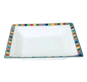 Villeroy & Boch TWIST ALEA QUADRO Blocks Neufchatel 8.75" Square Rim Soup Bowl - Picture 1 of 10