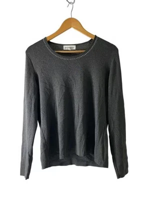 YVES SAINT LAURENT/вязаный свитер (тонкий)/L/Rayon/GRY/ssg9-502 - Изображение 1 из 4