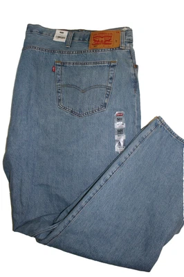LEVI'S 501 BUTTON FLY JEANS SZ: 58 X 32 NEW W/DEFECTS - Image 1 of 2