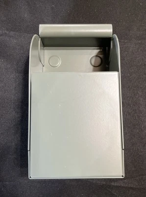 IKEA REJSA Storage Box Metal Bin Gray/Green 3 1/2"x6 3/4" x3" NEW 404.577.90 - Image 1 of 4