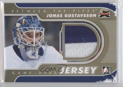 2011-12 ITG Between the Pipes Game-Used Gold Jersey /10 Jonas Gustavsson #M-13 - Image 1 of 2
