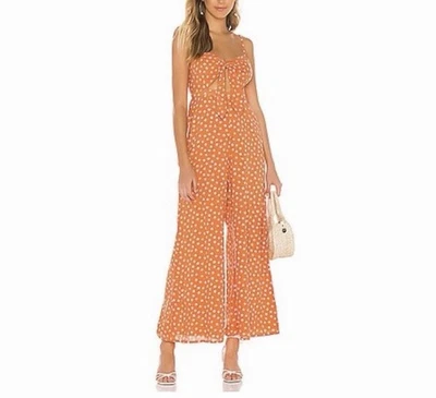 Cleobella Skylar Floral Cutout Jumpsuit in Copper - Size L - NWT - image 1 of 4
