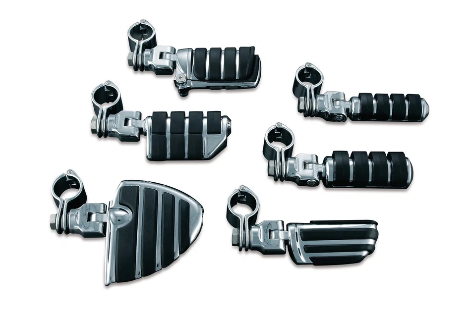 Clavijas ISO pequeñas Kuryakyn con montajes y abrazaderas rápidas Magnum de 1-1/4" Harley - 8032 Foto 1 de 1