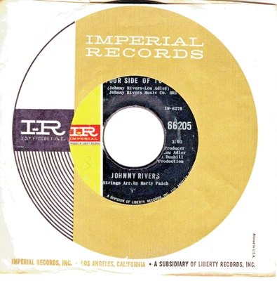 Johnny Rivers:    Poor Side Of Town / A Man Can Cry .. 45 RPM 8845 - Image 1 of 3