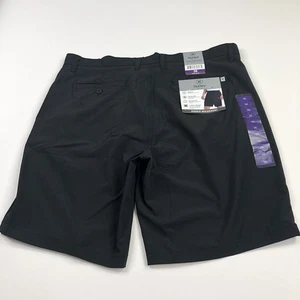 Hurley Hybrid Walkshort NEW 36 (Fit 39W) Stretch Flat 9" Chino Shorts Black - Picture 1 of 8