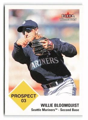 2003 Fleer Tradition #446 Willie Bloomquist Seattle Mariners - Image 1 of 2