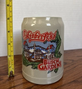 Vintage 1990er Ceramarte Budweiser Busch Gardens Oktoberfest 5" Stein Taverne Becher - Bild 1 von 7