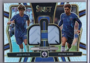 2024-25 SELECT EPL DUAL SWATCHES JERSEY PATCH JOAO FELIX PEDRO NETO CHELSEA - Picture 1 of 2