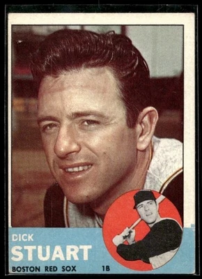 1963 TOPPS DICK STUART 285 EX BASEBALL BOSTON RED SOX - Image 1 of 2