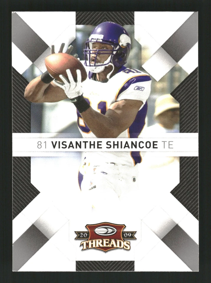 Visanthe Shiancoe 2009 Donruss Threads #57 Minnesota Vikings - Image 1 of 2