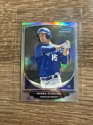 Bubba Starling Rookie Refractor 2013 Bowman Chrome CC-KCR1 Royals RC Mini Foto 1 de 2