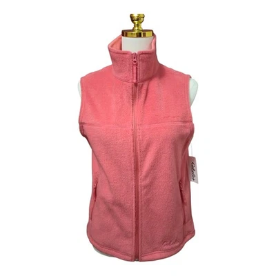 Cabela's Fleece Vest Snake River Begonia Pink Women's Size Medium Outerwear NWT - Image 1 of 4