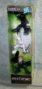 GI JOE COMBAT HEROES 2008 SNAKES EYES, DUKE & STORM SHADOW SET - Picture 1 of 6