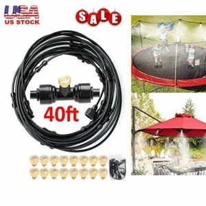 40FT Outdoor Patio Water Mister Mist Nozzles Misting Cooling System Fan Cooler - Picture 1 of 11