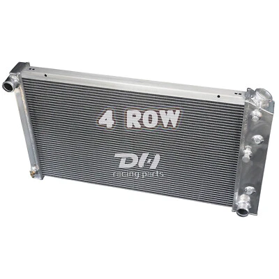 Radiador de aluminio de 4 filas compatible con 68-73 Chevy Chevelle, 68-77 El Camino, 68-85 GM 28" núcleo Foto 1 de 4
