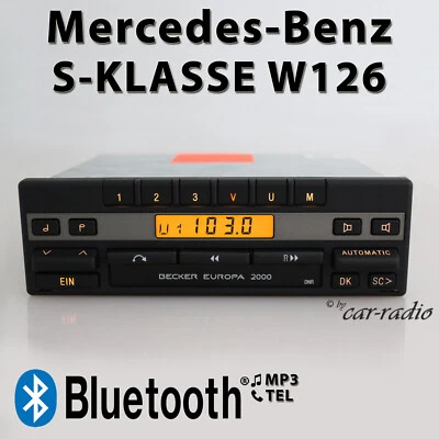 Original Mercedes W126 Radio Europa 2000 BE1100 Bluetooth Radio C126 S-Klasse - Bild 1 von 4