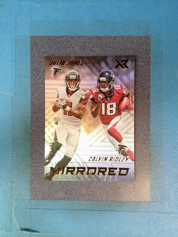 JY27) 2018 XR CALVIN RIDLEY JULIO JONES 67/75 Mirrored Atlanta Falcons - Image 1 of 2