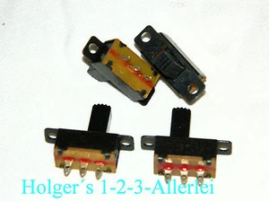 Micro Schiebeschalter Umschalter EIN EIN 1polig 250V 3A - Bild 1 von 1