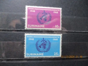 Suriname 1968 - W.H.O. - U/M MNH Set - Sg631 - 632 - Picture 1 of 2
