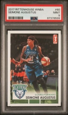 2017 Rittenhouse WNBA Seimone Augustus PSA 9 Minnesota Lynx LSU Tigers - Image 1 of 2