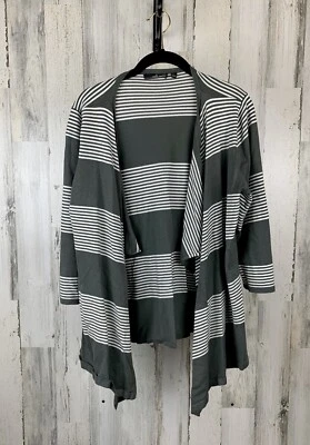 Willi Smith Women’s Gray Cardigan Sweater Open Front Size L - Image 1 of 4