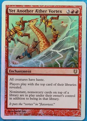 Yet Another Aether Vortex FOIL Unhinged HEAVILY PLD Rare CARD (475382) ABUGames - Image 1 of 2