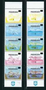 Tonga- Niuafo'ou SC # 158-159 Aviation On Niuafo'ou Progessive Printing. MNH - Picture 1 of 1