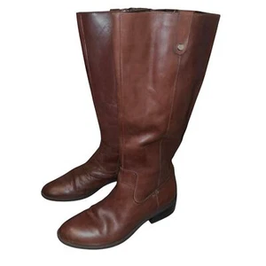 Lauren Ralph Lauren Masika Womens sz 9.5 Brown Cow Leather Western riding boot - Picture 1 of 10