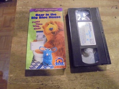 Vintage Vhs Bear In The Big Blue House Potty Time With Bear tested - Image 1 of 4