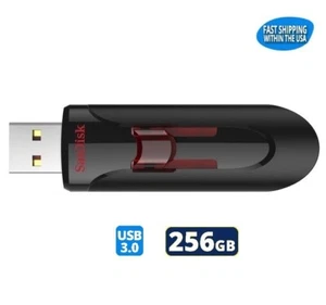 Unità flash USB 3.0 Sandisk Cruzer Glide 256 GB SDCZ600-256G-G35 unità pollice - Foto 1 di 4