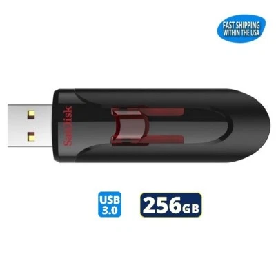 Sandisk Cruzer Glide USB 3.0 Flash Drive 256GB SDCZ600-256G-G35 Thumb Drive - Изображение 1 из 4