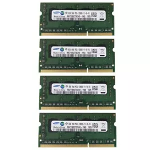 Samsung 4x8GB 1RX8 PC3L-12800S DDR3 1600MHZ 1.35V SODIMM RAM Laptop Memory - Picture 1 of 1