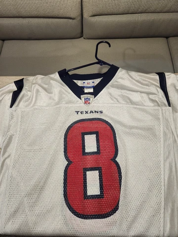 Mens Reebok On-Field Texans Football Jersey #8 Schaub Size M Cover