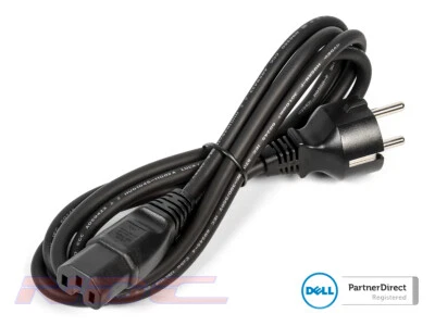 NEW Dell 1.8m (6ft) EU 2-Pin C15 Power Cable/Lead250V 10A - 0YPJ1Y 0H5JNC - Image 1 of 2