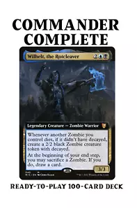 Wilhelt, the Rotcleaver ZOMBIE TRIBAL Magic MTG Custom Commander Deck - Picture 1 of 6