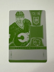 2013-14 Select Rookie Jersey Auto Printing Plate Yellow 1/1 Roman Cervenk RC - Picture 1 of 2