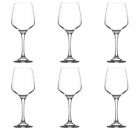 Red Wine Glasses Contemporary Drinking Glass Set -400ml (Pack of 6)