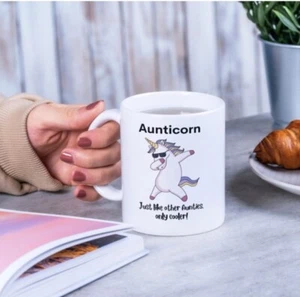 Mug Novelty Aunticorn Mug Gift For Aunt Funny Gift For Auntie - Picture 1 of 4