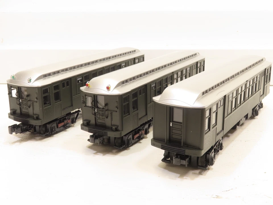 MTH 30-2759-1 NY Transit (Green) Q Type 3 Car Subway Add On Set Non Powered NIB  - Image 1 of 4