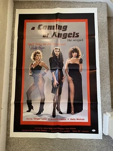 PÓSTER DE LA PELÍCULA GINGER LYNN FIRMADO A COMING OF ANGELS ORIGINAL AUTOGRAFIADO PSA/DNA - Imagen 1 de 3