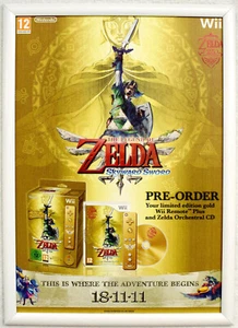 The Legend of Zelda: Skyward Sword RARE Wii 42cm x 59cm Promotional Poster #2 - Picture 1 of 1