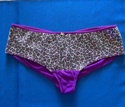 Bikini fruncido con estampado de leopardo con lentejuelas FREDERICK'S OF HOLLYWOOD, talla grande nuevo sin etiquetas Foto 1 de 3
