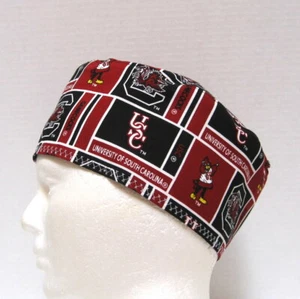 University South Carolina Mens Surgical Scrub Cap, Skull Cap, Chemo Hat - Picture 1 of 4