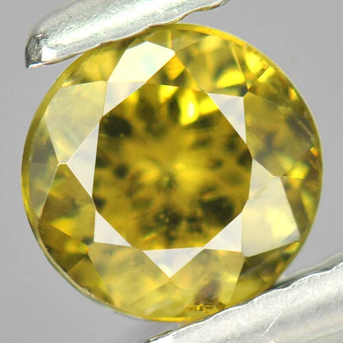 Demantoid Garnet 1.01 Ct. Round 5.6 Mm. Natural Gemstone Unheated Madagascar - Image 1 of 4
