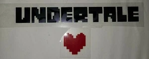 HTV - Iron On Decal For Clothing "Undertale" 7.5" Two Piece - Picture 1 of 7