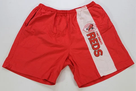 Rare VTG HUMMER SPORTSWEAR Cincinnati Reds MLB Baseball Athletic Shorts 80s 90s Cover