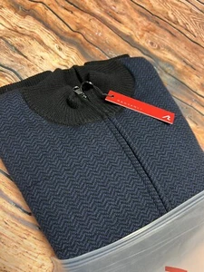 Giacca Redvanly Golf Cliff ~ Medium ~ Nero/Blu ~ Nuova con etichette $325 vendita al dettaglio - Foto 1 di 8